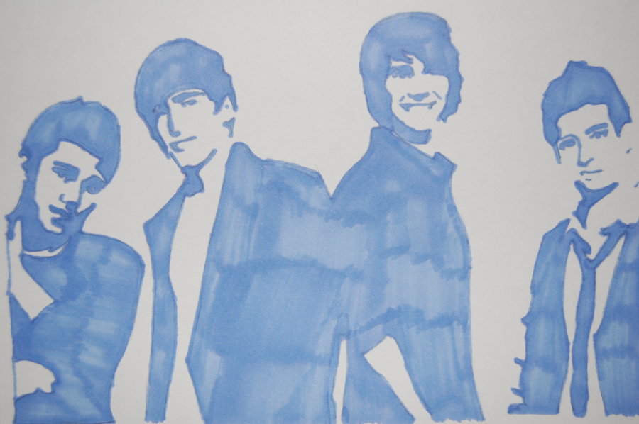900x598 Big Time Rush Drawing By Skyedarmal