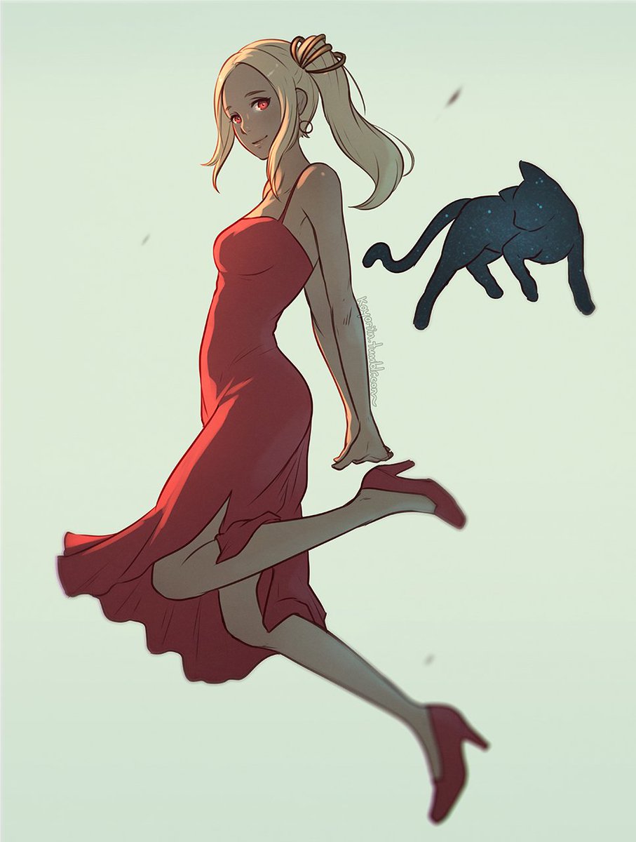 907x1200 Koyorin On Twitter A Drawing Of Kat In The Red Dress She Has