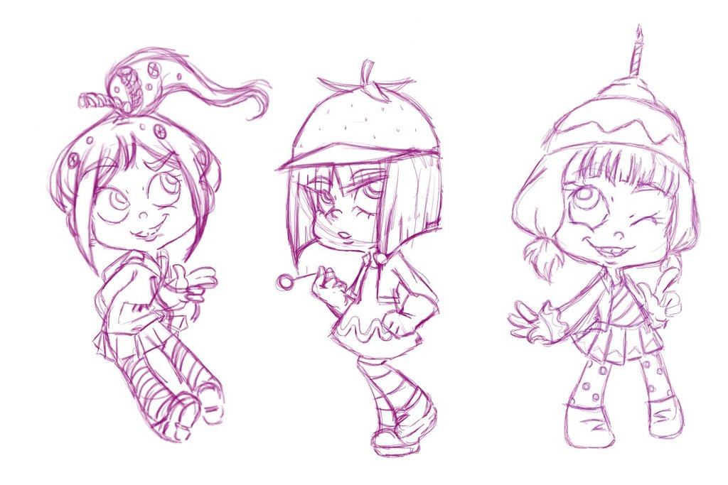 1024x683 Sugar Rush Sketches By Tehchibihatter