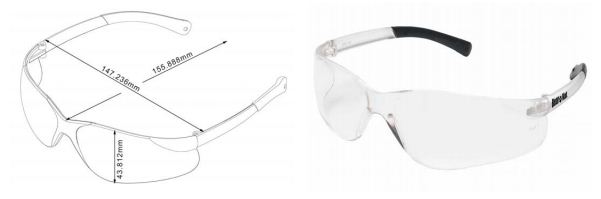 601x199 Crews Bearkat Safety Glasses With Clear Anti Fog Lens 12pk