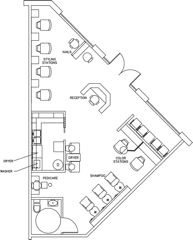 650x807 Beauty Salon Floor Plan Design Layout 890 Square Foot