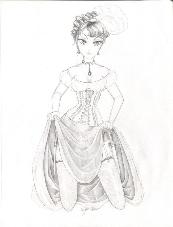 600x786 Saloon Girl By Toxicintensity