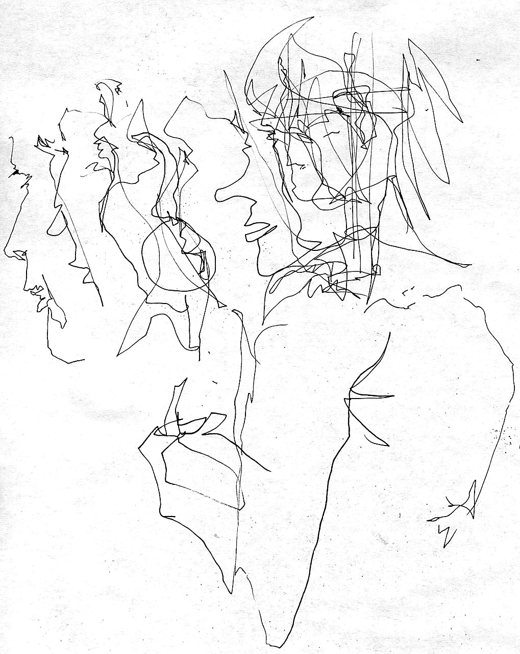 1019x1280 Art Now And Then Automatic Drawing