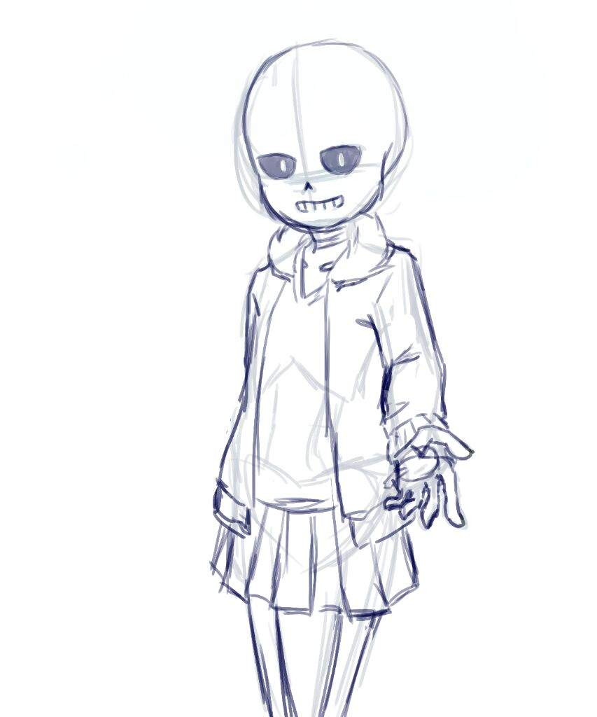 853x1024 Girl Sans! Undertale Amino
