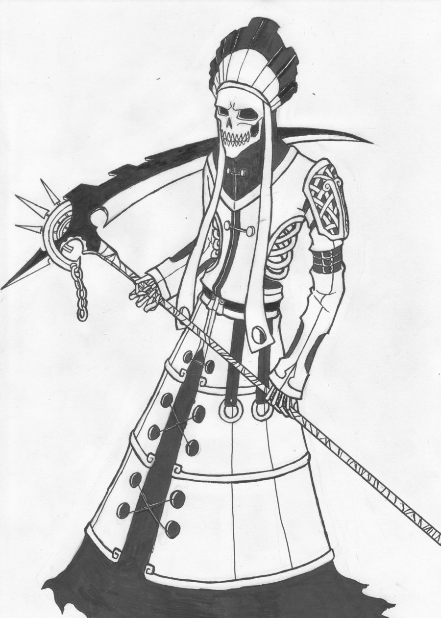 900x1261 Santa Muerte Segunda By Buraiyen4880