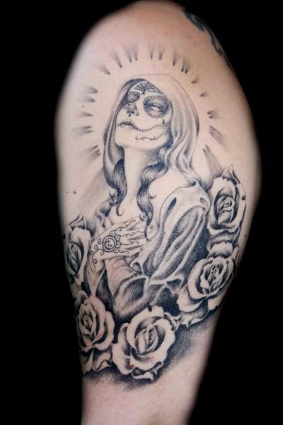 400x600 Tattoo Art Santa Muerte Tattoos Various Elements Which Can Occur