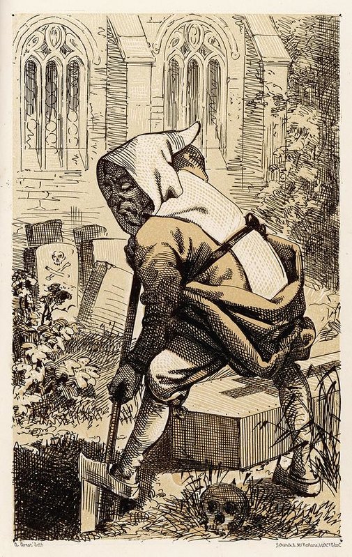 505x799 Monachus Latrapius A Satirical Drawing Art Print By Mary Evans