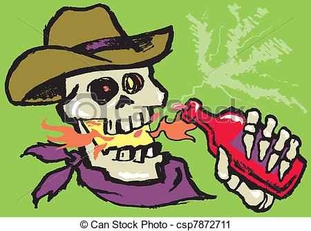 450x334 Now That's Hot Sauce! Grungy Cowboy Getting Burned By