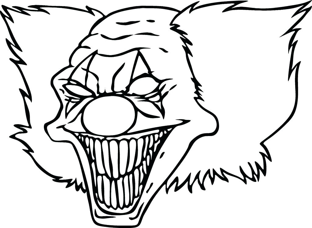 1024x751 Scary Ghost Coloring Pages Spooky Tree Page For Kids Clown Many