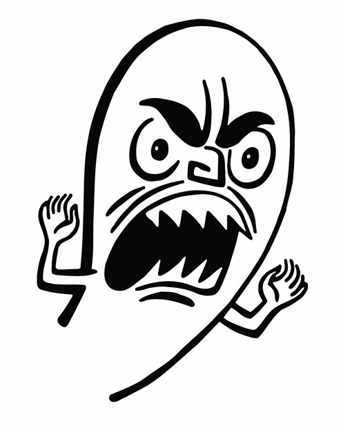 494x617 Scary Ghost Printable Image Illustration Sketch For Scary Ghost