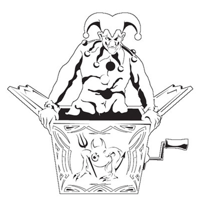 700x700 Collection Of Evil Jack In The Box Clown Tattoo