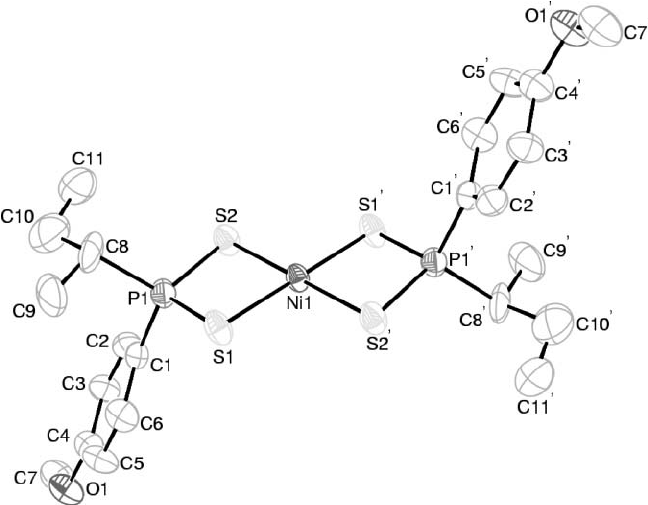 648x505 Figure 2 An Ortep 3 Drawing Of [Ni(L 2 ) 2 ] With The Atom
