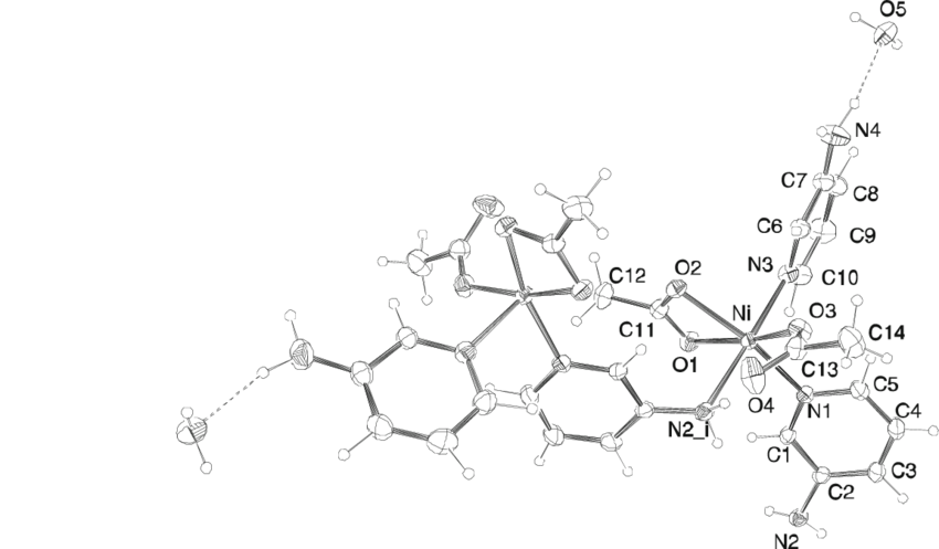 850x497 Ortep Drawing (With Atom Labelling Scheme) The Structure