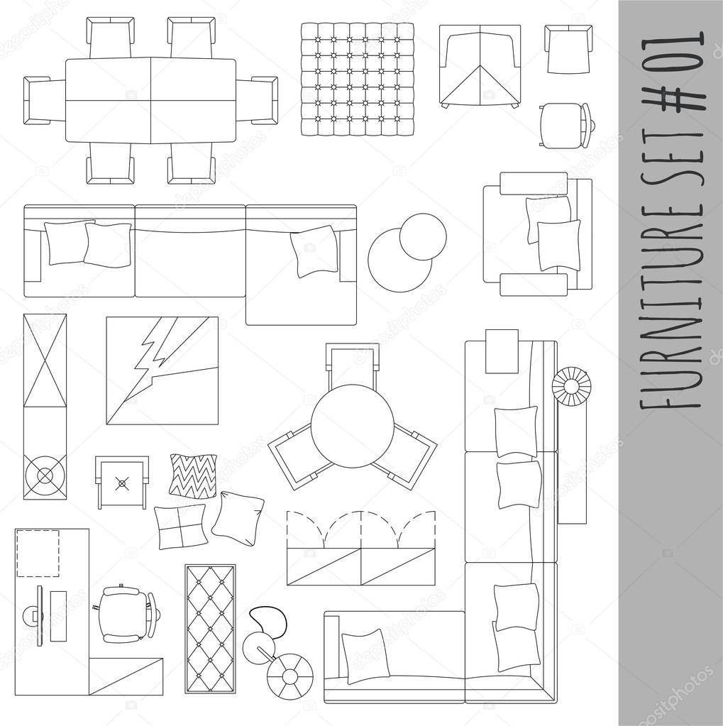 1019x1023 Architectural Drawing Symbols Free Download
