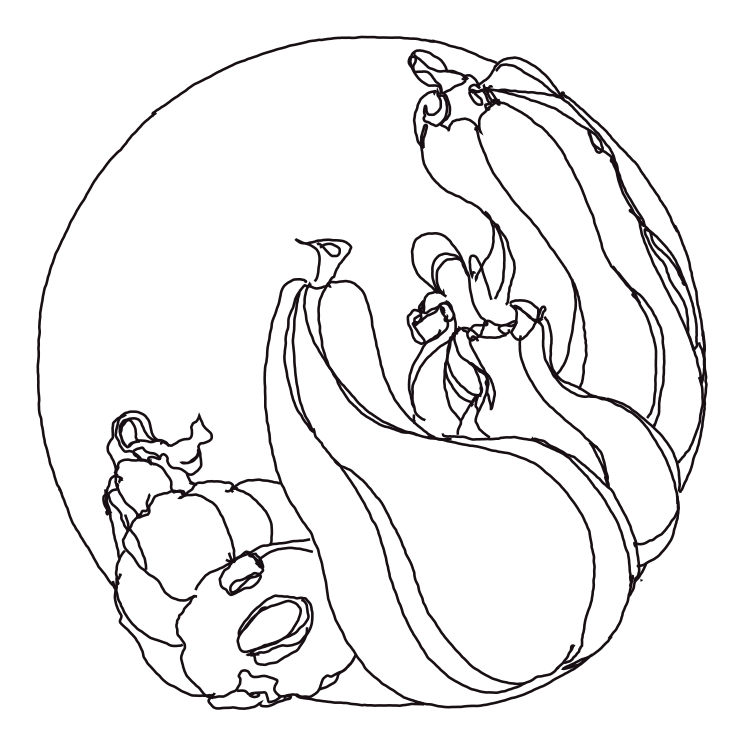 742x743 Color Scheme Game Dala Art Drawing Autumn Gourds Chris Carter