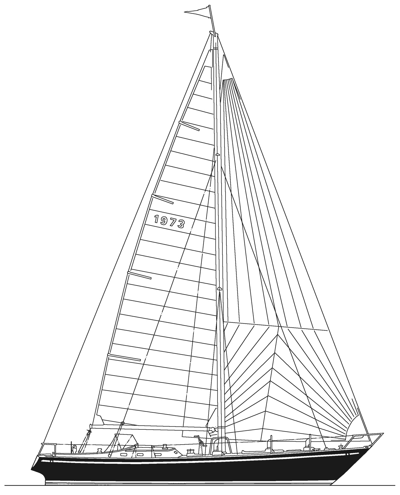 Schooner Drawing at GetDrawings | Free download