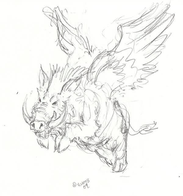 600x644 Sculpting A Big Winged Boar Wip Thread.