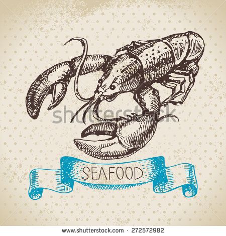 450x470 51 Best Drawing. Seafood Images On Fish, Food