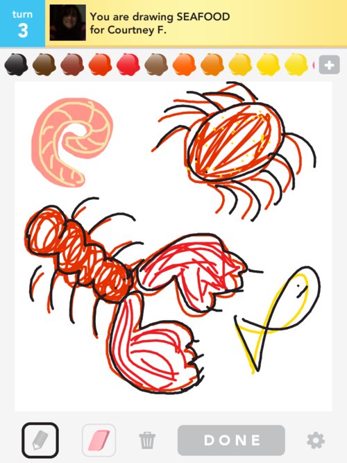 500x667 Seafood Drawings