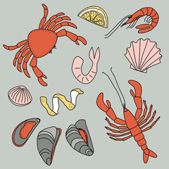 240x240 Seafood Drawing Photos, Royalty Free Images, Graphics, Vectors