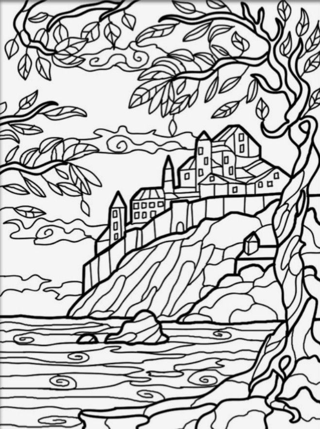 658x883 Seaside Antistress Coloring App Coloring Pages For Adults