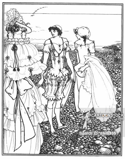 400x507 Seaside Vintage And Historic Cartoons