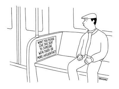 400x300 Man Riding Subway Sees Sign That Reads