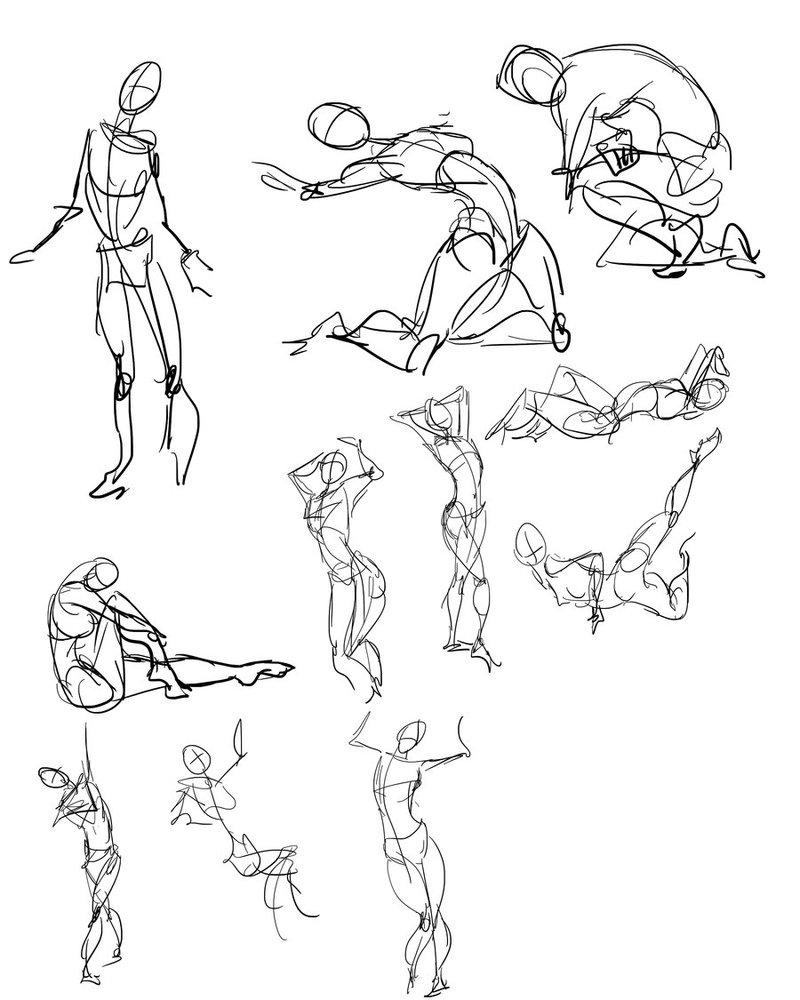 800x1000 30 Sec Gesture Drawings By Thirdpotato
