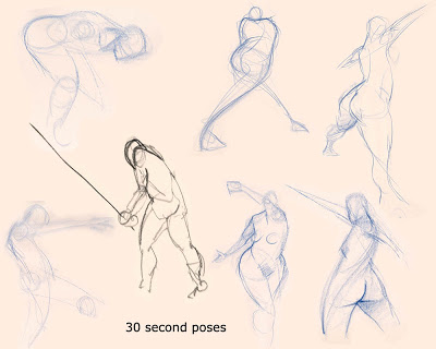 400x320 Grahaeme Cowie Life Drawing 30 Second Poses