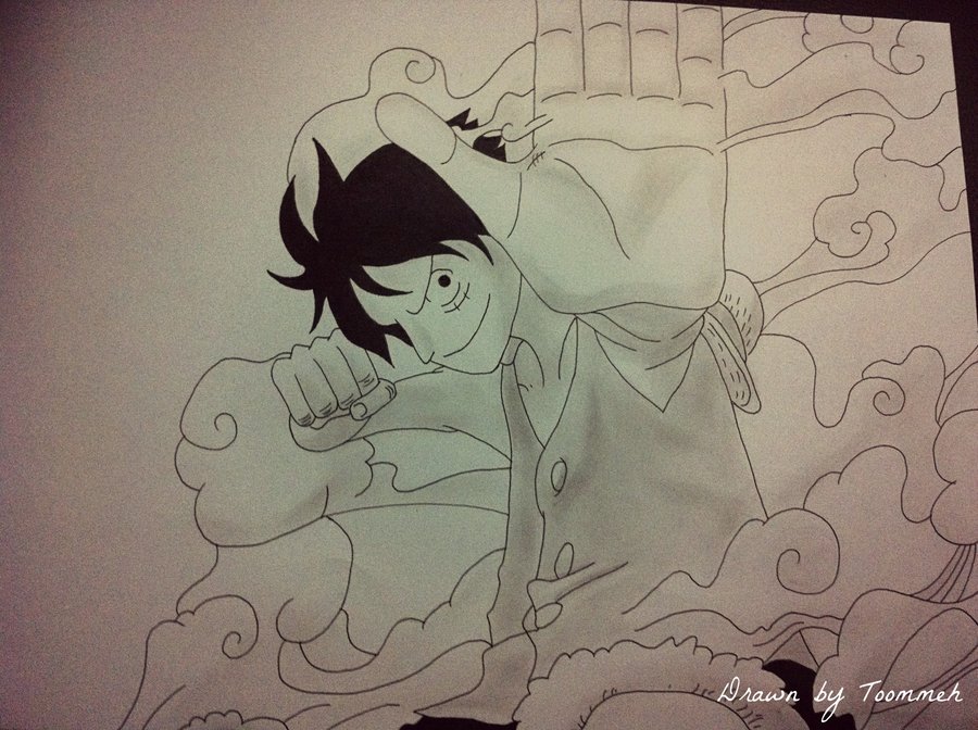 900x672 Luffy Gear Second By Toommehh