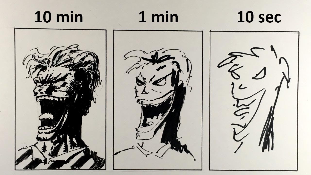 1280x720 Mark Crilley's 10 Minute1 Minute10 Second Speed Challenge