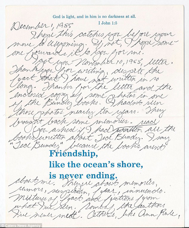 634x766 Christmas Card From Serial Killer Ted Bundy Goes On Sale Daily