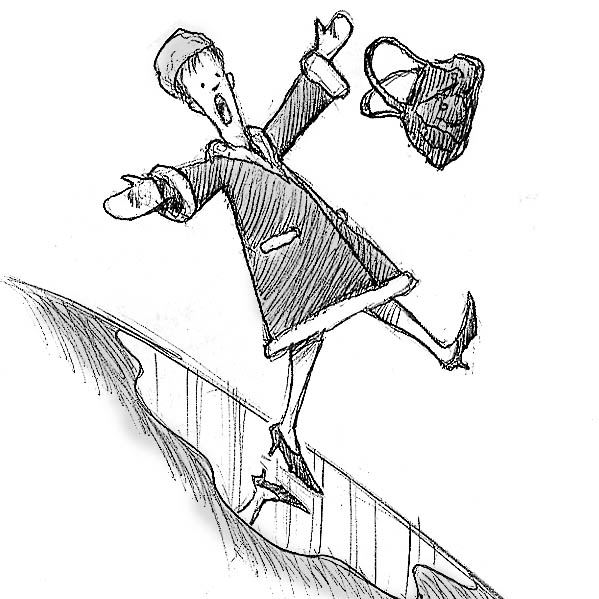 599x599 Random Acts Kindness A Slip On The Ice Led Woman Into Arms