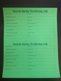 236x314 Secret Santa Questionnaire