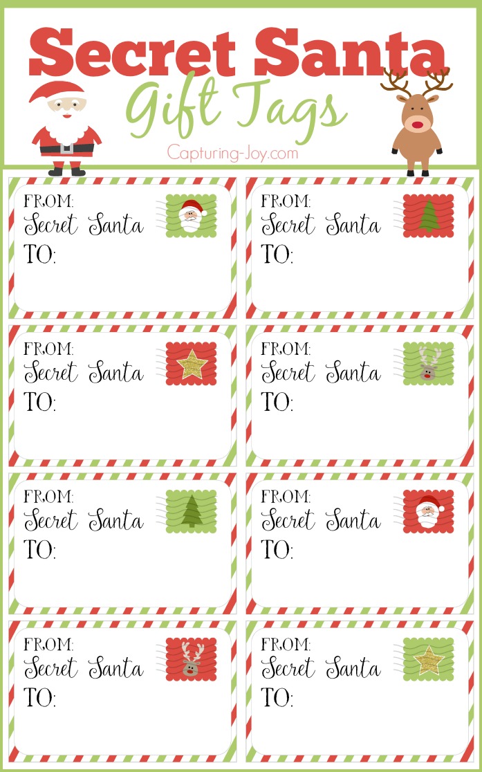 697x1116 Secret Santa Gift Tags