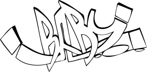 480x238 Baby Graffiti Coloring Page Graffiti Category. Select
