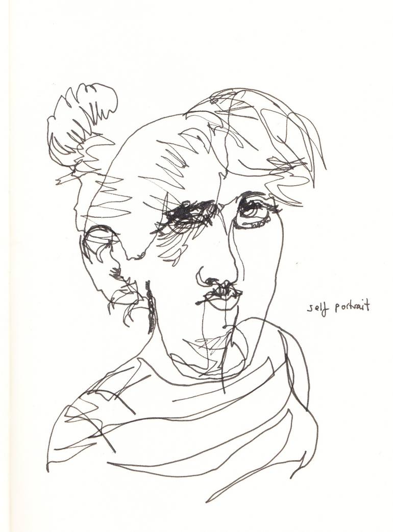 770x1043 Saatchi Art Self Portrait Drawing By Bryony Hazel Hobbs