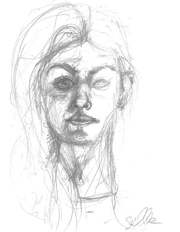 600x771 Visitors' Portrait Drawings Te Papa