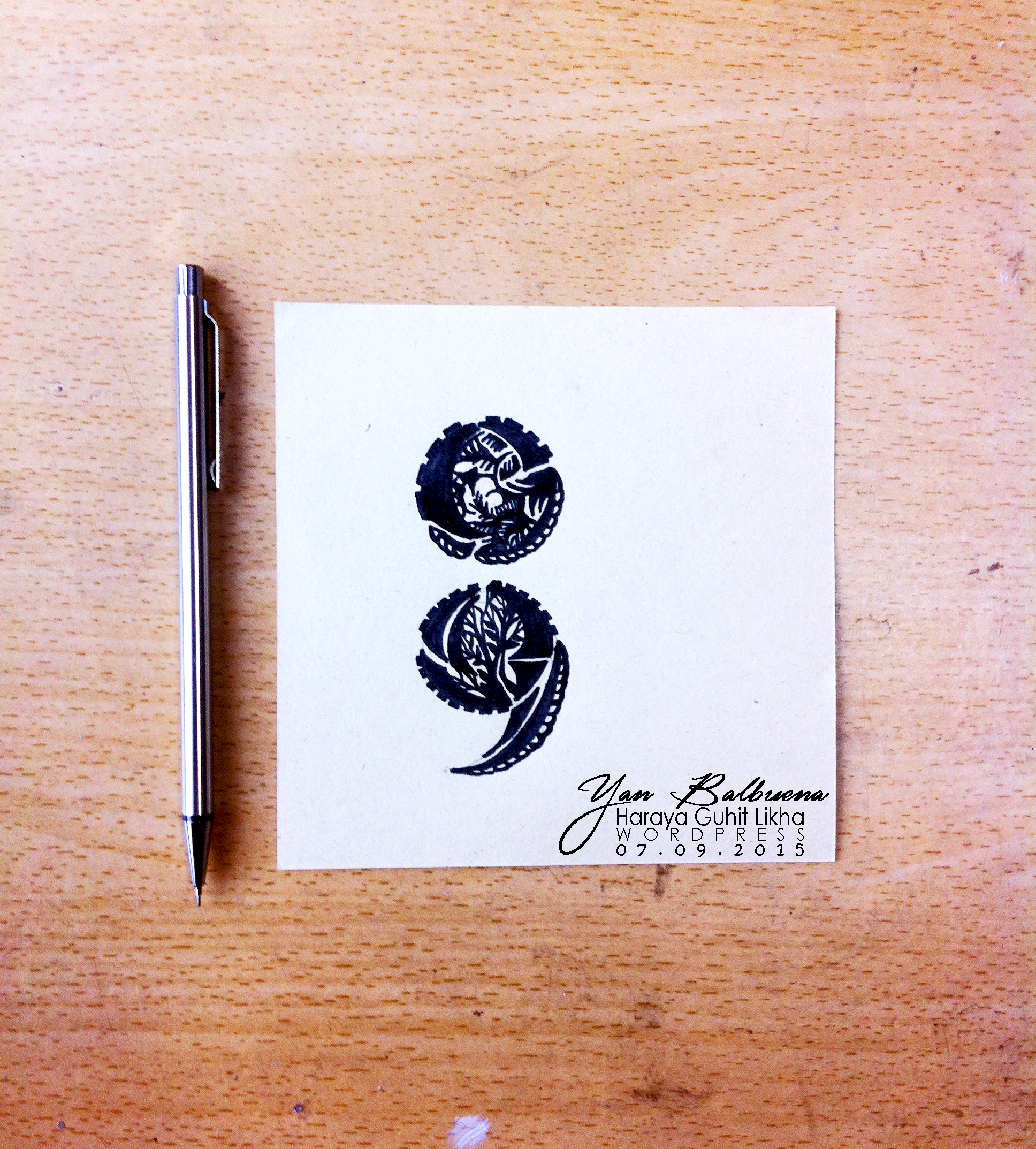 1936x2147 Semicolon Haraya Guhit Likha