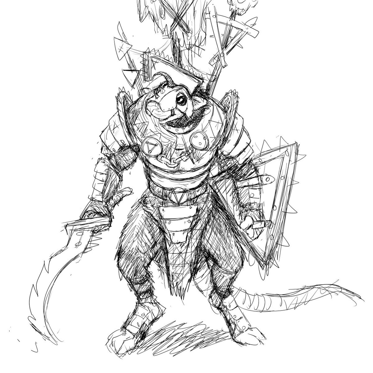 1200x1200 Stedilnik On Twitter So I Wanted To Draw A Skaven Warlord, But I