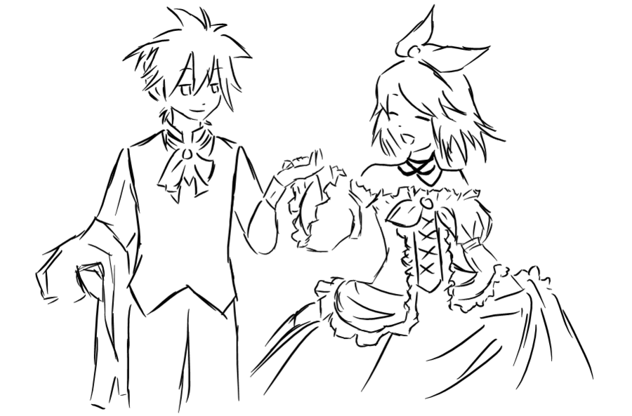 900x593 Servant Of Evil Rin And Len By Shironekochandesu