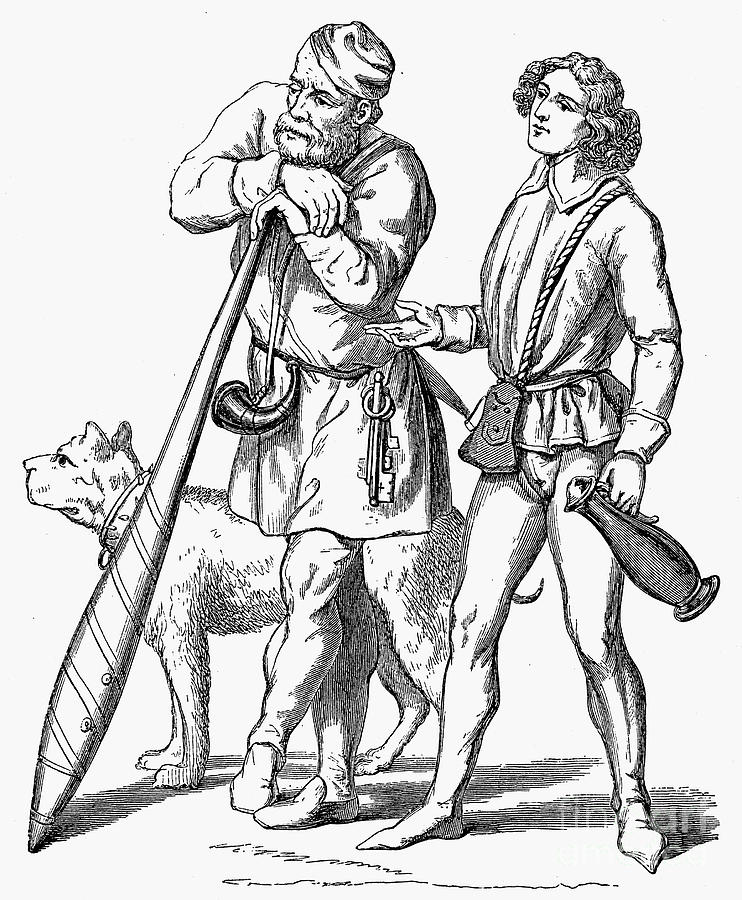 742x900 Servants, 14th Century Photograph By Granger