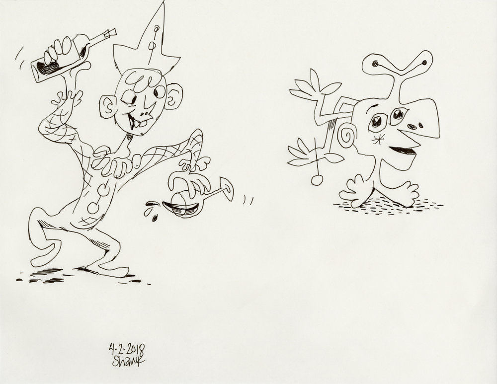 1000x773 Wine Clown, A Romantic Servant Don Shank