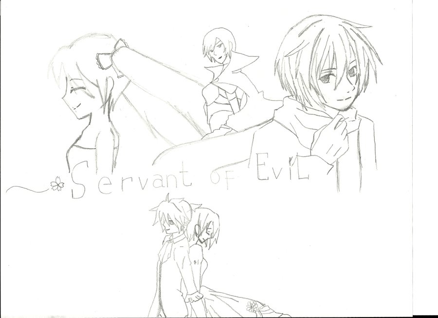 900x654 My Drawing Of Servant Of Evil Poster By Mizukisnow