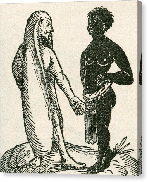 506x622 The Long Eared Man Scolds His Servant Drawing By Vintage Design Pics