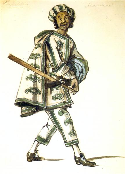 430x600 Truffaldino. Costume Design For Goldoni's Comedy Servant Of Two