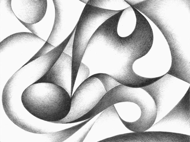 640x480 3d Abstract Drawings 3d Abstract Pencil Shading