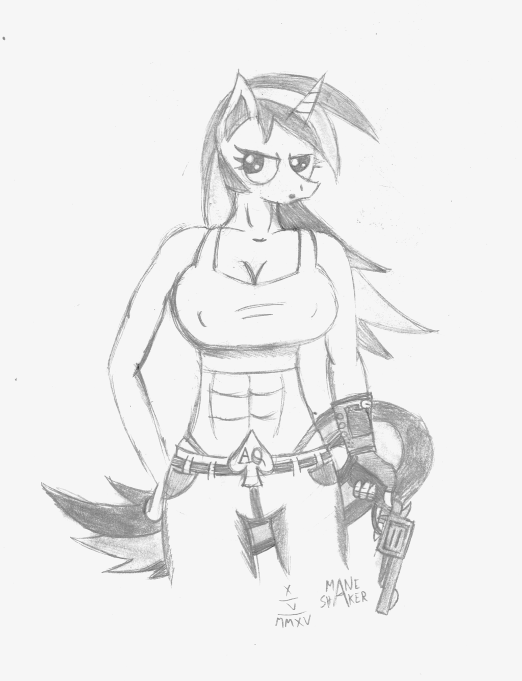 1024x1336 Request. Anthro Blackjack By Mane Shaker