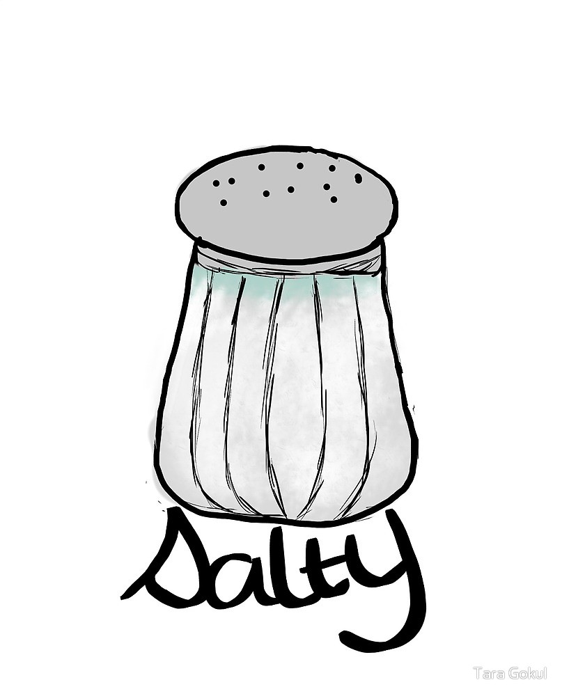 807x1000 Salty Salt Shaker By Tara Gokul Redbubble
