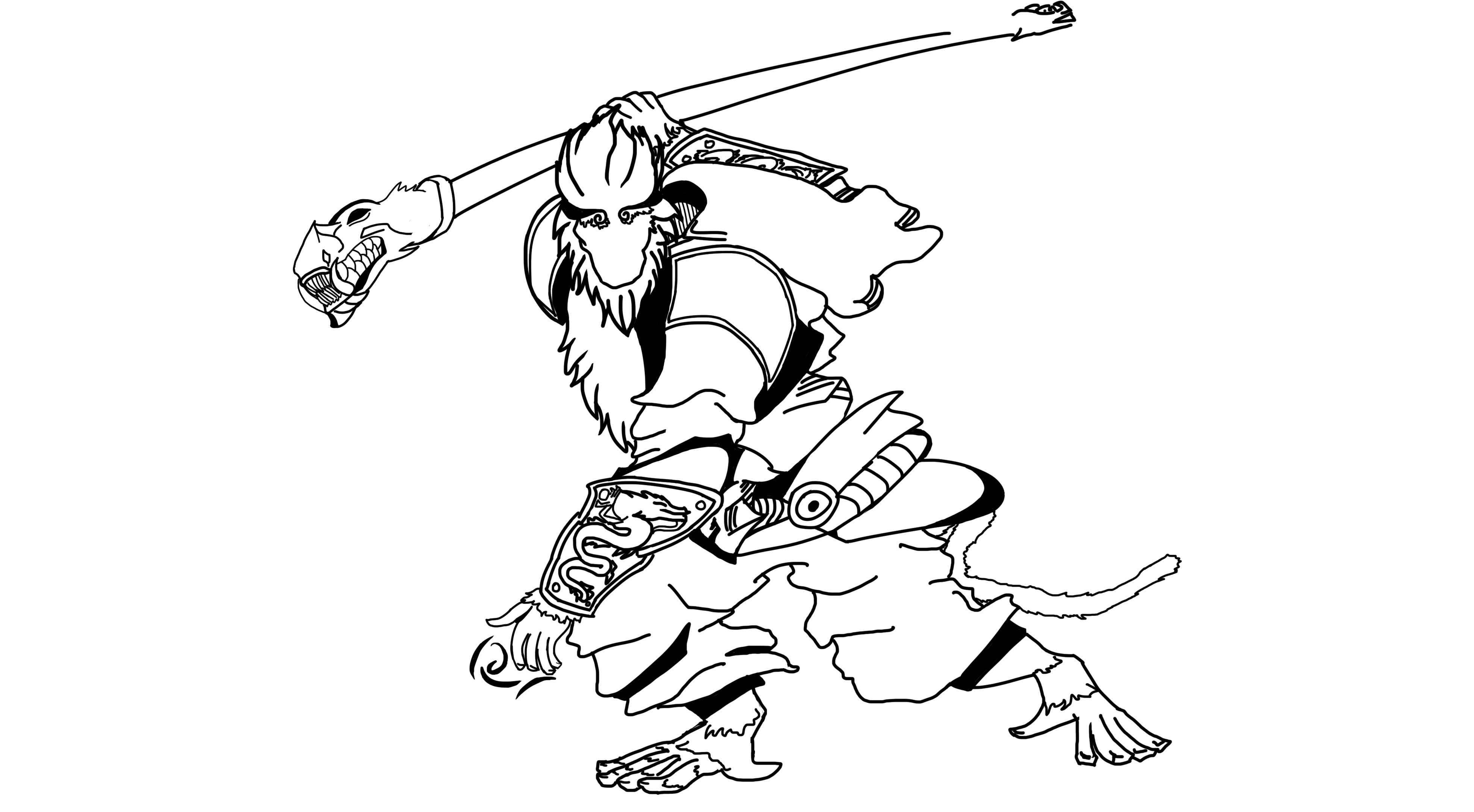 3920x2160 I Did A Monkey King Drawing And Im Happy To Share It. Dota2